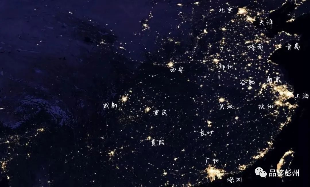 中國(guó)夜晚燈光圖揭秘，繁華背后的故事輪廓浮現(xiàn)